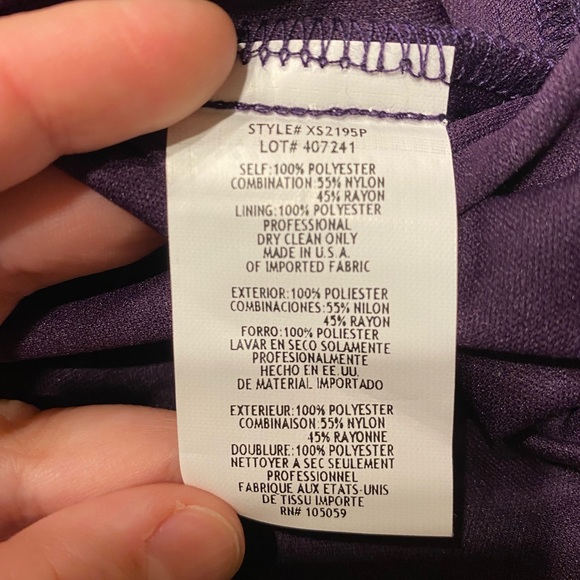 Xscape Petite Purple Gown - Picture 9 of 11